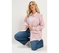 Yours Women's Carpenter Jacket in Pink | Size: 16