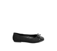 Yours - Chisel Toe Ballerina Pumps in Extra Wide Eee Fit - Women's Black
