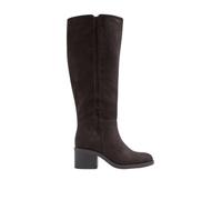 Yours - Chocolate Black Heel Boots In Wide E Fit - Women's