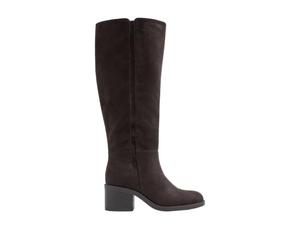 Yours - Chocolate Black Heel Boots In Wide E Fit - Women's