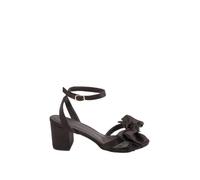 Yours - Chocolate Bow Block Heel Sandals In Extra Wide Eee Fit - Women's