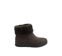 Yours - Chocolate Faux Suede Fur Trim Ankle Boots In Wide E Fit & Extra Wide Eee Fit - Women's