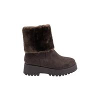Yours - Chocolate Faux Suede Wedge Chelsea Boots In Wide E Fit & Wide Eee Fit - Women's