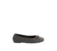 Yours - Chocolate Woven Ballerina Pumps in Wide E Fit - Women's