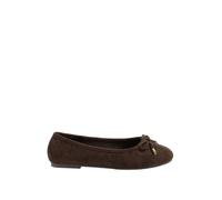 Yours - Chocolate Woven Ballerina Pumps in Wide E Fit - Women's