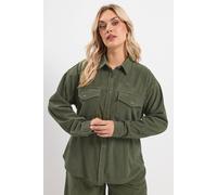 Yours Women's Corduroy Drop Shoulder Shirt in Light Khaki | Size: 20 Yours Light Khaki 20
