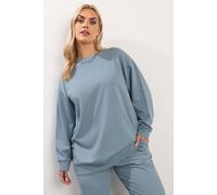 Yours Women's Crew Neck Sweatshirt in Baby Blue | Size: 18 Yours Baby Blue 18