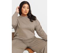 Yours Crew Neck Sweatshirt In Light Brown Light Brown 18