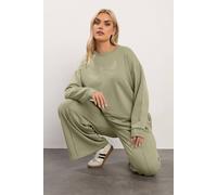 Yours Crew Neck Sweatshirt In Light Green Light Green