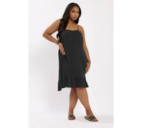 Yours Curve Crinkle Mini Dress - Women's - Plus Size Curve Black