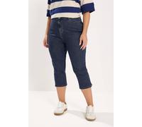 Yours Women's Cropped Ava Jeans in Indigo | Size: 30-32 Yours Indigo 30-32