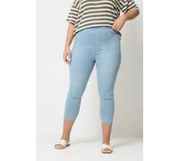 Yours Cropped Jeggings In Light Blue Light Blue 20