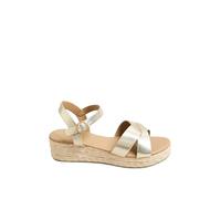 Yours - Cross Strap Platform Wedge Sandals In Wide E Fit & Extra Wide Eee Fit - Women's