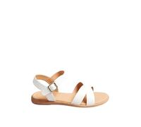 Extra Wide Fit Cross Strap Sandals Yours White 7EEE