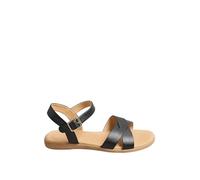Extra Wide Fit Cross Strap Sandal Yours Black 7EEE