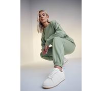 Yours Curve Sage Cuffed Joggers - Women's - Plus Size Curve Green