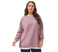 Yours Curve 2-In-1 Sweatshirt - Women's - Plus Size Curve Pink