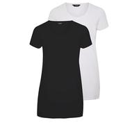2 Pack Longline T-Shirts Yours White 22-24