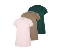 Yours Curve 3 Pack Red & Blue Core T-Shirts - Women's - Plus Size Curve