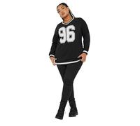 Yours Curve '96' Varsity Sweatshirt - Women's - Plus Size Curve Black