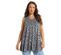 Yours Curve Abstract Animal Front Vest Top - Women's - Plus Size Curve