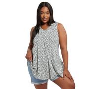 Yours Curve Abstract Print Swing Vest Top - Women's - Plus Size Curve