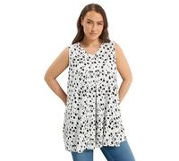 Yours Curve Abstract Spot Pointelle Vest Top - Women's - Plus Size Curve