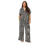 Yours Curve Abstract Textured Boxy Top - Women's - Plus Size Curve