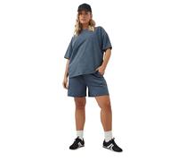 Yours Curve Acid Wash Oversized Sweat T-Shirt - Women's - Plus Size Curve Blue