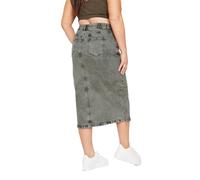 Yours Curve Acid Wash Stretch Denim Midaxi Skirt - Women's - Plus Size Curve