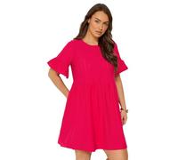 Yours Curve Anglaise Tunic Mini Dress - Women's - Plus Size Curve Red
