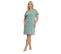 Yours Curve Animal Heart Soft Touch Placket Nightdress - Women's - Plus Size Curve