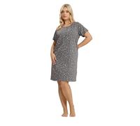 Yours Curve Animal Heart Soft Touch Placket Nightdress - Women's - Plus Size Curve