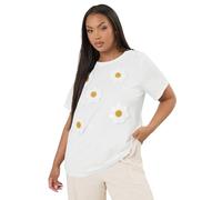 Applique Daisy T-Shirt Yours White 20