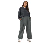 Yours Women's Barrel Leg Joggers in Grey | Size: 22/24S