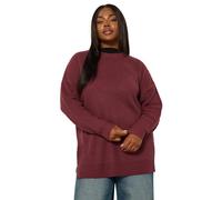 Yours Curve Berry Drop Shoulder Jumper - Women's - Plus Size Curve Red