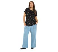 Yours Curve Black Cherry Basic T-Shirt - Women's - Plus Size Curve