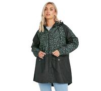Colourblock Lightweight Parka Jacket Yours Green 22-24