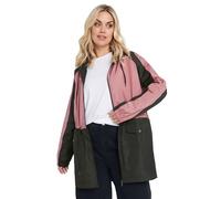 Colourblock Lightweight Parka Jacket Yours Pink 30-32