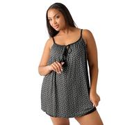 Yours Curve Black Ditsy Floral Tassel Cami Vest Top - Women's - Plus Size Curve