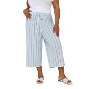 Yours Curve & Black Stripe Culottes - Women's - Plus Size Curve