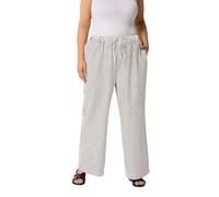 Yours Curve & Black Stripe Trousers - Women's - Plus Size Curve