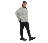 Yours Curve & Black Twist Knit Jumper - Women's - Plus Size Curve