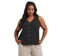 Yours Curve Black Waistcoat - Women's - Plus Size Curve