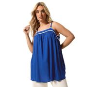 Yours Curve Blue Cami Swing Vest Top - Women's - Plus Size Curve