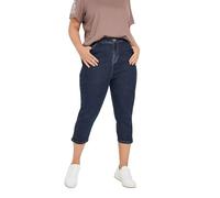 Yours Curve Blue Capri Ava Jeans - Women's - Plus Size Curve