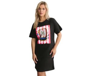 Yours Curve Blue Celestial Dipped Back Nightdress - Women's - Plus Size Curve