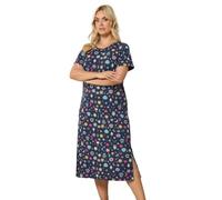 Yours Women's Celestial Midaxi Nightdress in Mid Navy | Size: 34/36