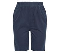 Yours Curve Blue Cool Cotton Shorts - Women's - Plus Size Curve