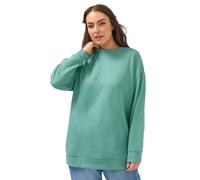 Yours Women's Crew Neck Sweatshirt in Teal | Size: 14 Yours Teal 14